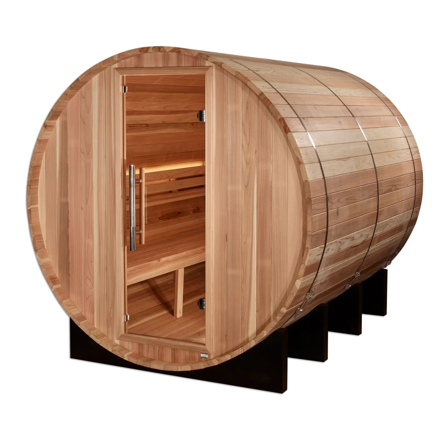 Golden Designs “Klosters” 6 Person Barrel Traditional Sauna