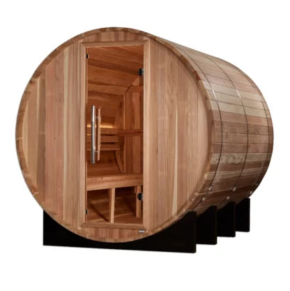 Golden Designs “Klosters” 6 Person Barrel Traditional Sauna